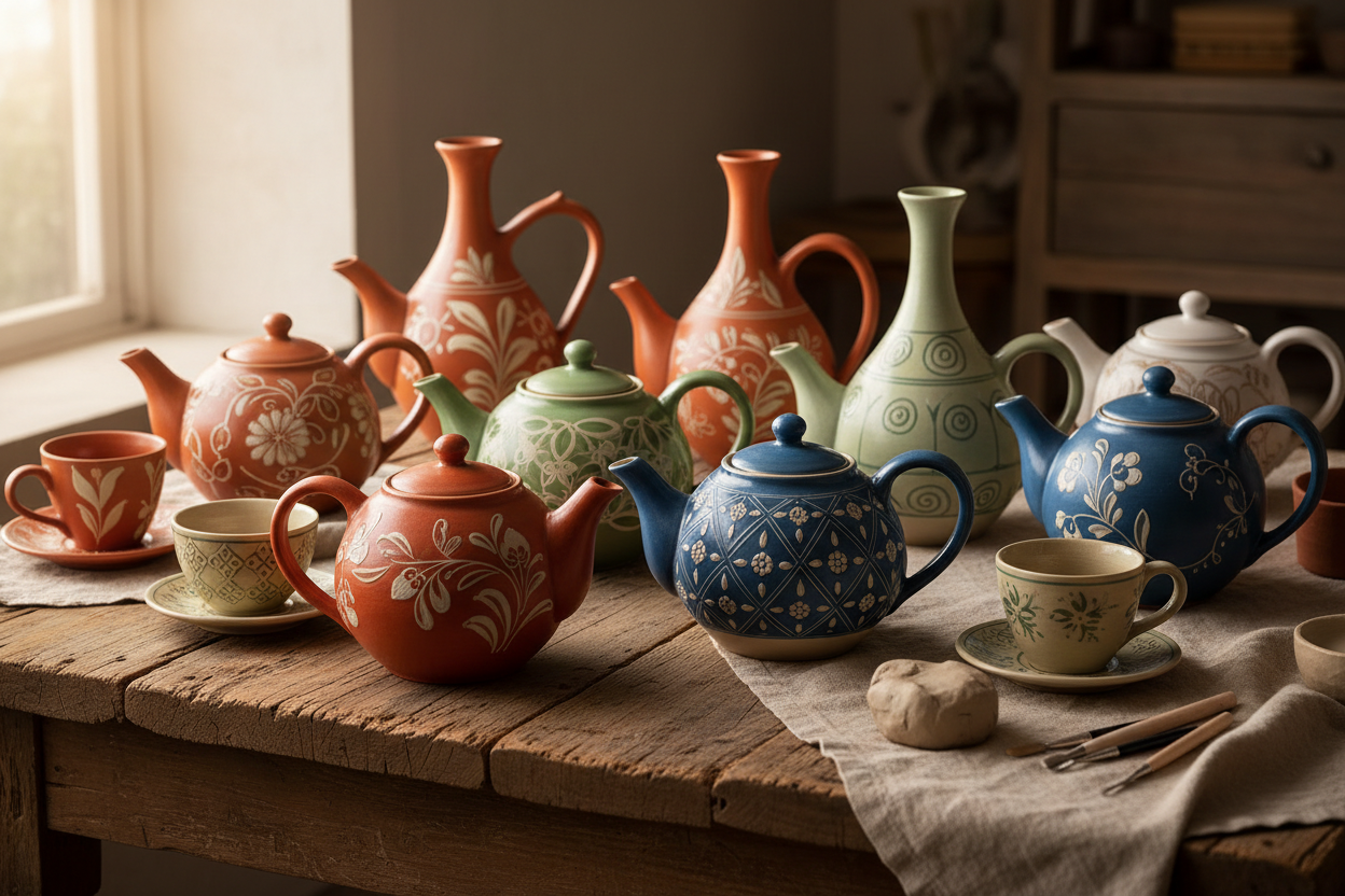 Handmade Ceramic Teapots